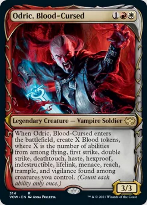Odric, Blood-Cursed (Showcase) (Innistrad: Crimson Vow) Near Mint