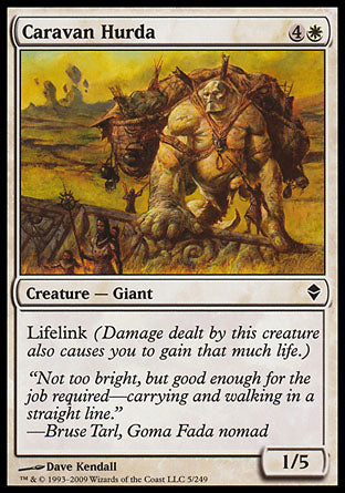 Caravan Hurda (Zendikar) Near Mint Foil