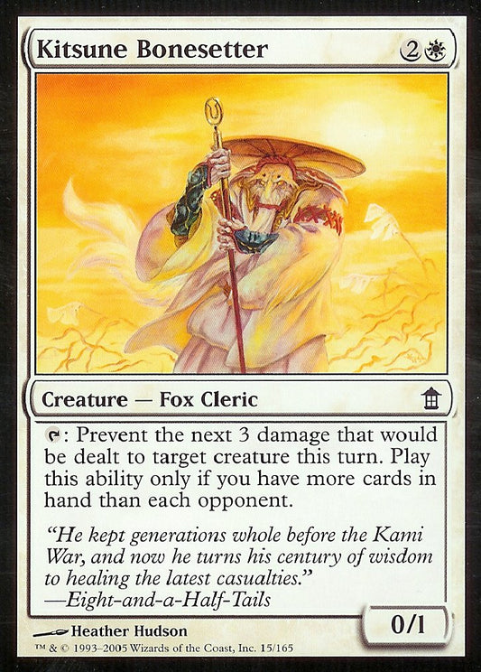 Kitsune Bonesetter (Saviors of Kamigawa) Near Mint Foil