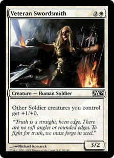 Veteran Swordsmith (Magic 2010 Core Set) Near Mint Foil