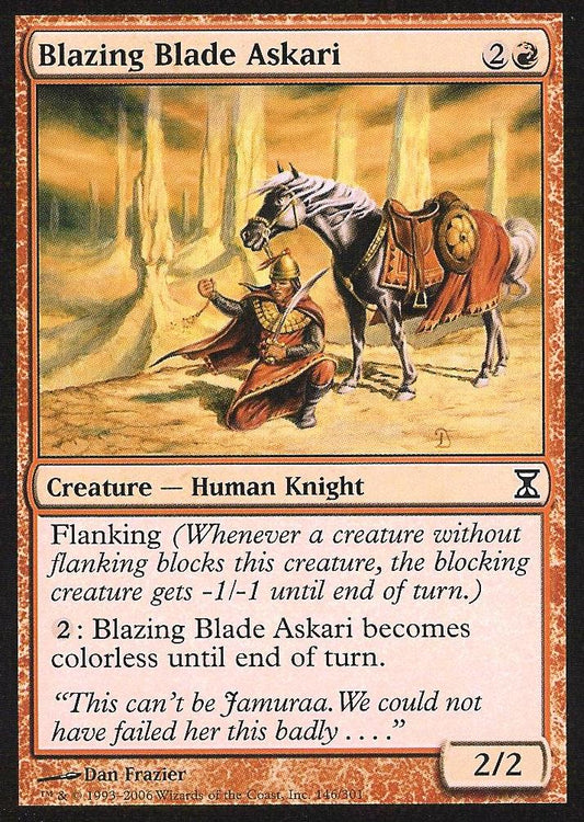 Blazing Blade Askari (Time Spiral) Near Mint Russian