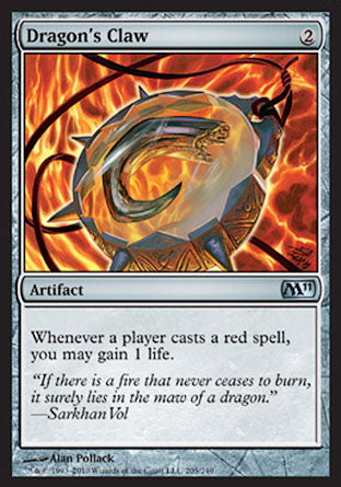 Dragon's Claw (Magic 2011 Core Set) Near Mint Foil