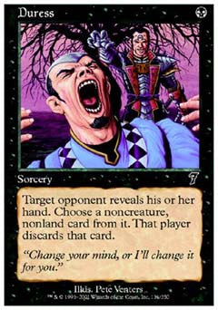 Duress (7th Edition) Near Mint Foil