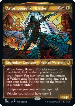 Astor, Bearer of Blades (Textured Foil) (Dominaria United) Near Mint