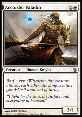 Accorder Paladin (Mirrodin Besieged) Near Mint Foil