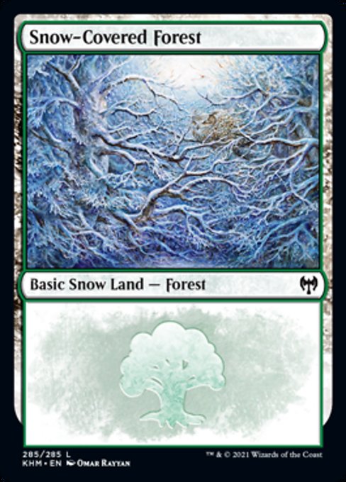 Snow-Covered Forest (285) (Kaldheim) Near Mint Foil