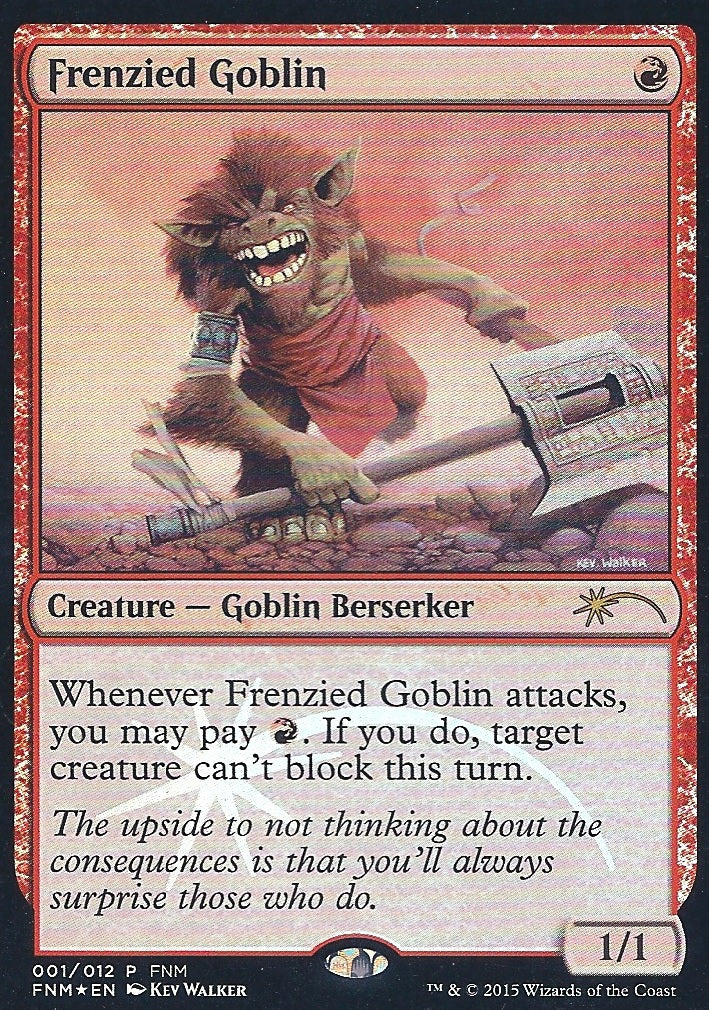 Frenzied Goblin (FNM) (Promotional Cards) Near Mint Foil