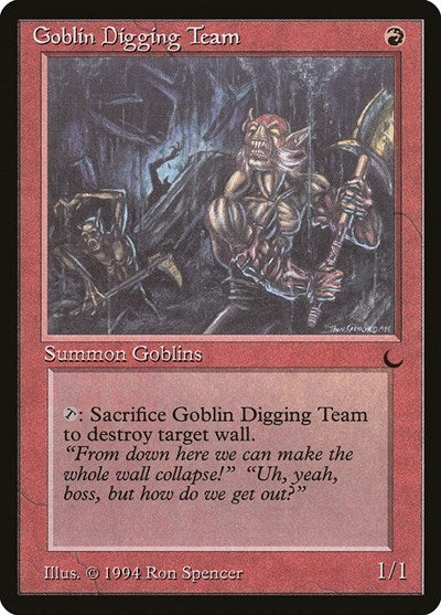 Goblin Digging Team (The Dark) Near Mint