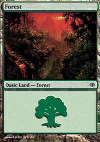 Forest (246) (Shards of Alara) Light Play Foil