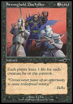 Stronghold Discipline (Nemesis) Near Mint Foil