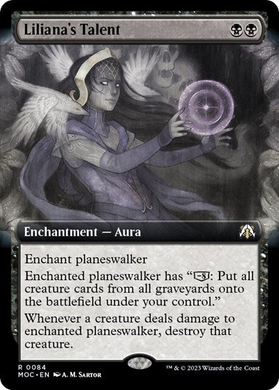 Liliana's Talent (Extended Art) (Commander: March of the Machine) Near Mint
