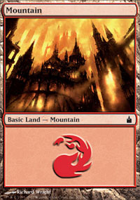 Mountain (302) (Ravnica) Light Play