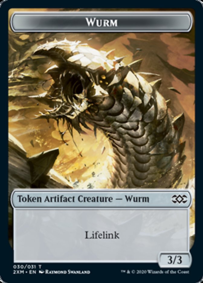 Token Wurm Lifelink (Double Masters) Near Mint