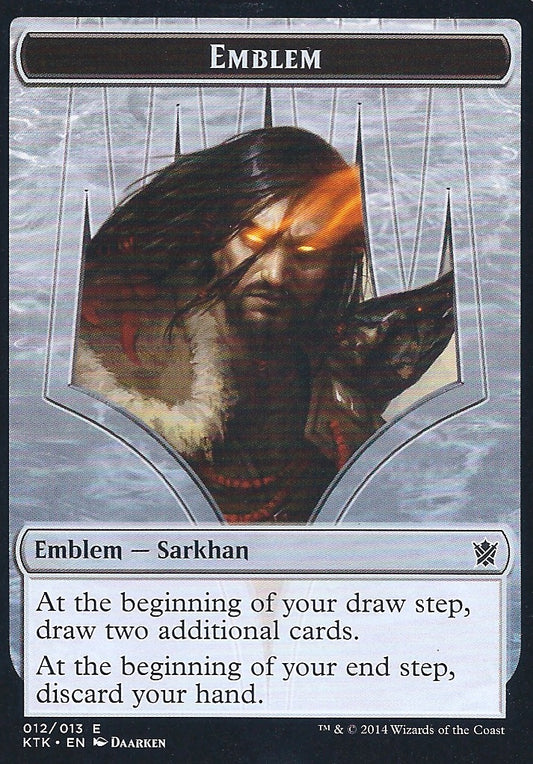 Emblem Sarkhan (Khans of Tarkir) Near Mint