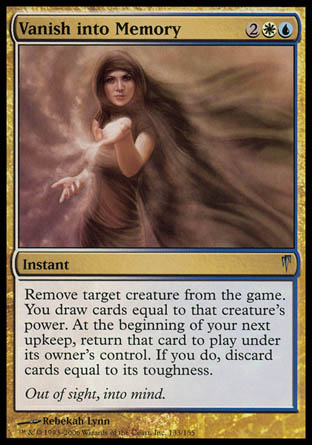 Vanish into Memory (Coldsnap) Near Mint Foil