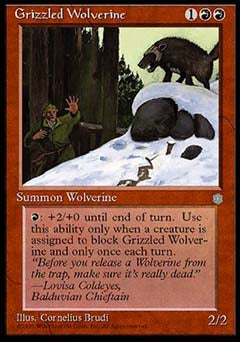 Grizzled Wolverine (Ice Age) Near Mint