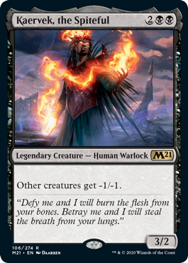 Kaervek, the Spiteful (Magic 2021 Core Set) Near Mint Foil