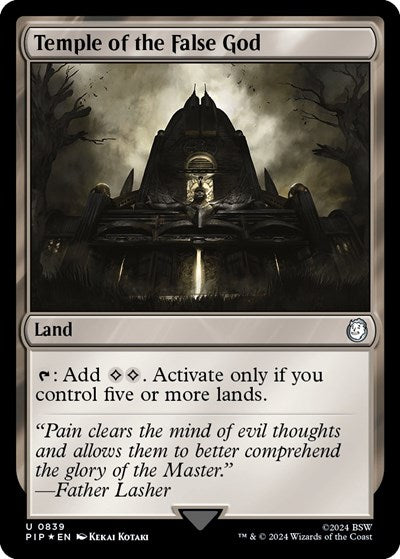 Temple of the False God (Surge Foil) (Universes Beyond: Fallout) Near Mint