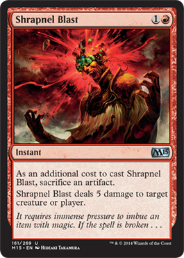 Shrapnel Blast (Magic 2015 Core Set) Near Mint Foil