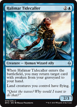 Halimar Tidecaller (Battle for Zendikar) Near Mint Foil