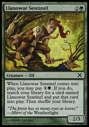 Llanowar Sentinel (10th Edition) Near Mint