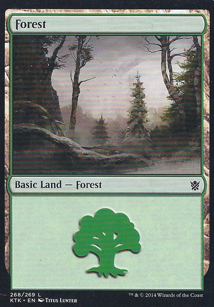 Forest (268) (Khans of Tarkir) Near Mint