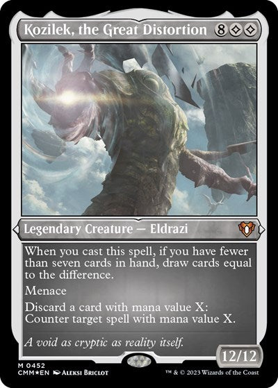 Kozilek, the Great Distortion (Foil Etched) (Commander Masters) Near Mint