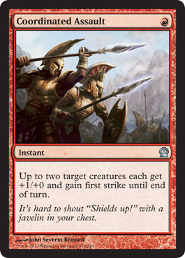 Coordinated Assault (Theros) Near Mint Foil