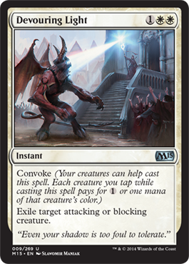 Devouring Light (Magic 2015 Core Set) Near Mint Foil
