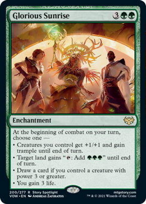 Glorious Sunrise (Innistrad: Crimson Vow) Near Mint Foil