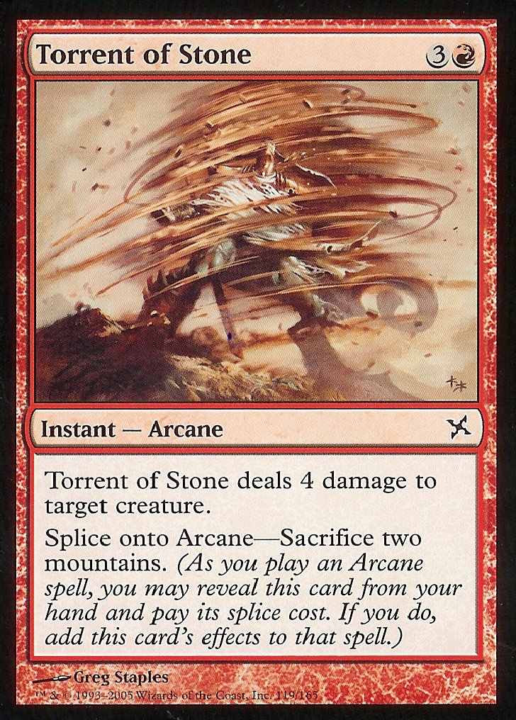 Torrent of Stone (Betrayers of Kamigawa) Near Mint Japanese