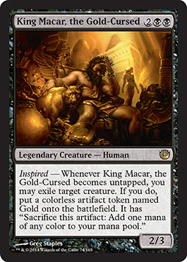 King Macar, the Gold-Cursed (Journey into Nyx) Near Mint
