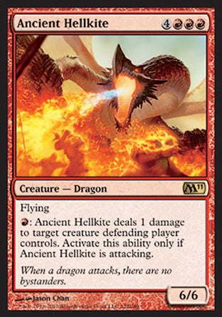 Ancient Hellkite (Magic 2011 Core Set) Light Play