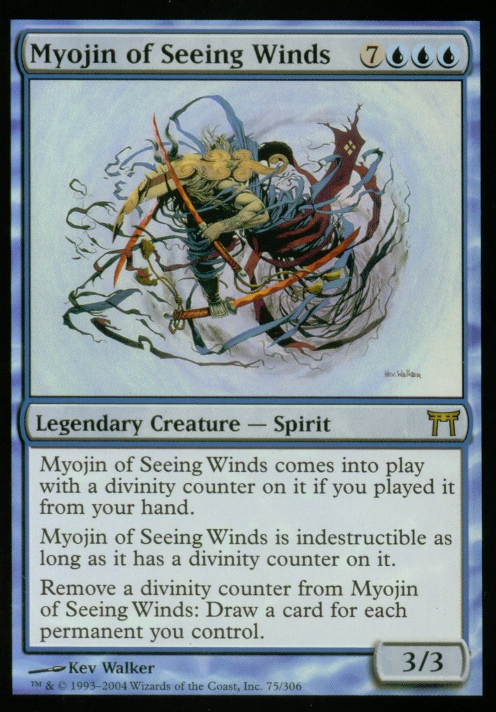 Myojin of Seeing Winds (Champions of Kamigawa) Light Play