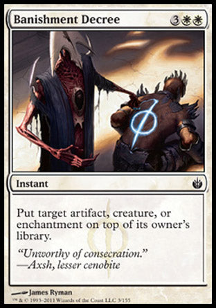 Banishment Decree (Mirrodin Besieged) Near Mint Foil