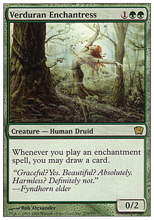 Verduran Enchantress (9th Edition) Near Mint Foil