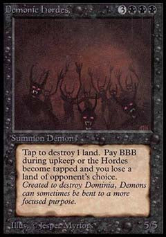 Demonic Hordes (Alpha) Near Mint