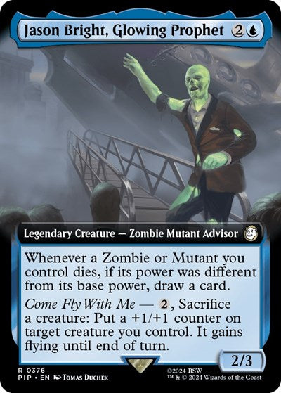 Jason Bright, Glowing Prophet (Extended Art) (Universes Beyond: Fallout) Near Mint
