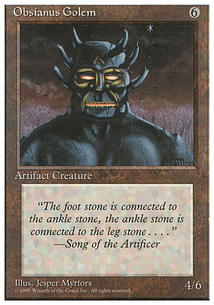 Obsianus Golem (4th Edition) Light Play