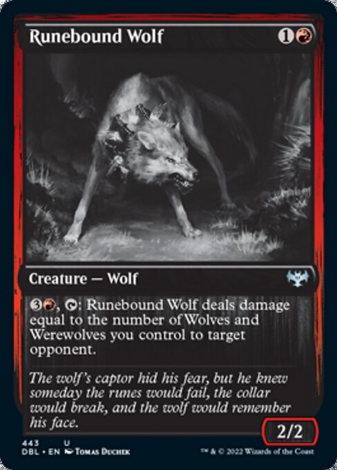 Runebound Wolf (Innistrad: Double Feature) Near Mint