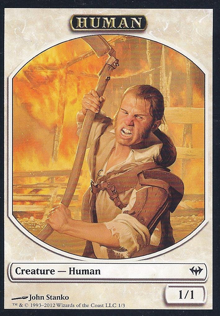 Human (Token) (Dark Ascension) Near Mint Japanese