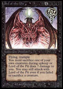 Lord of the Pit (Alpha) Near Mint