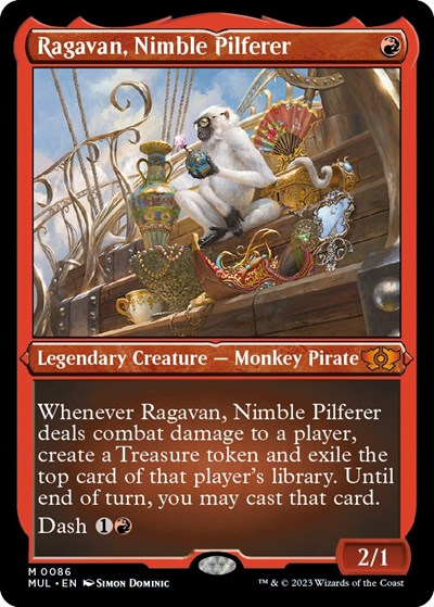 Ragavan, Nimble Pilferer (Foil Etched) (March of the Machine: Multiverse Legends) Near Mint