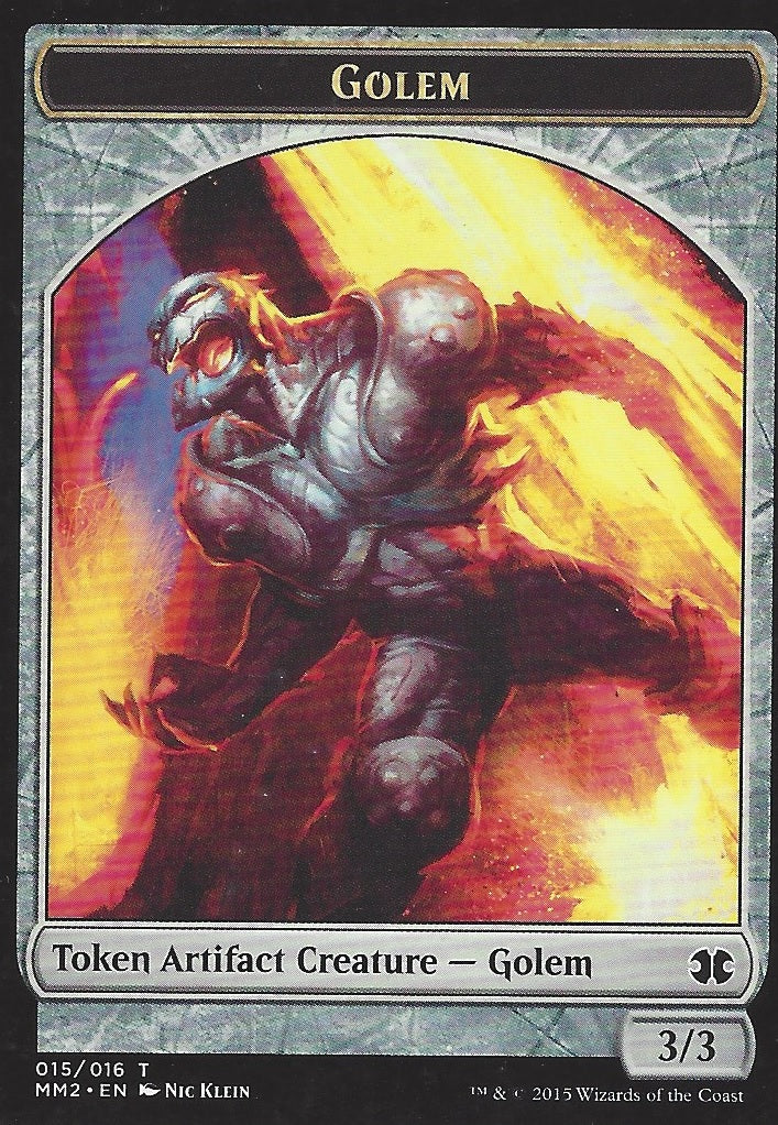 Golem Token (Modern Masters 2015) Near Mint Foil