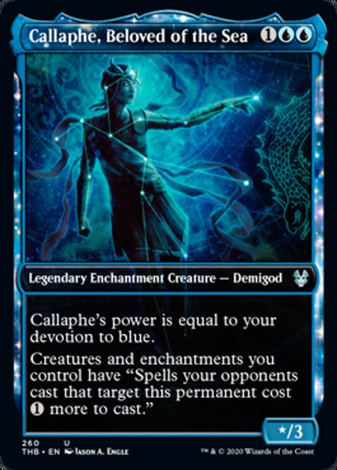 Callaphe, Beloved of The Sea (Showcase) (Theros Beyond Death) Near Mint