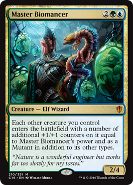 Master Biomancer (Commander 2016 Edition) Near Mint