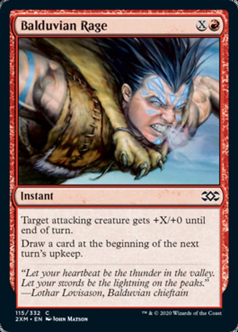 Balduvian Rage (Double Masters) Near Mint Foil