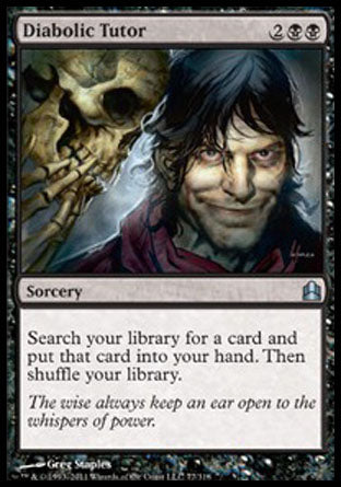 Diabolic Tutor (Commander) Near Mint