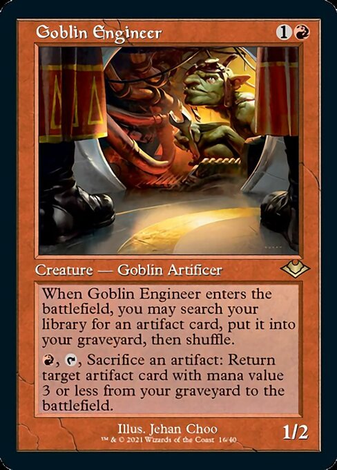 Goblin Engineer (Modern Horizons 1 Retro Frames) Near Mint Etched Foil