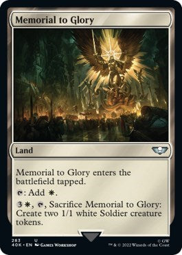 Memorial to Glory (Surge Foil) (Universes Beyond: Warhammer 40K) Near Mint